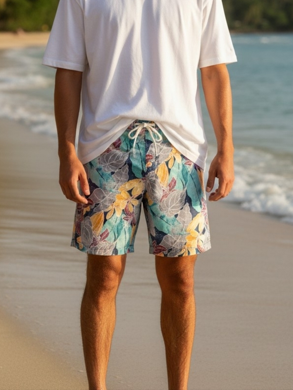 Tommy Bahama Men's Floral Tropical Swim Shorts Size Medium